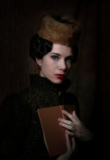 Girl with a book Poster och Canvastavla