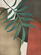 Tropical Abstract Palm Leaf Poster och Canvastavla