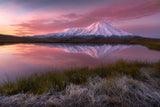 Frosty morning at Tolbachik volcano... Poster och Canvastavla