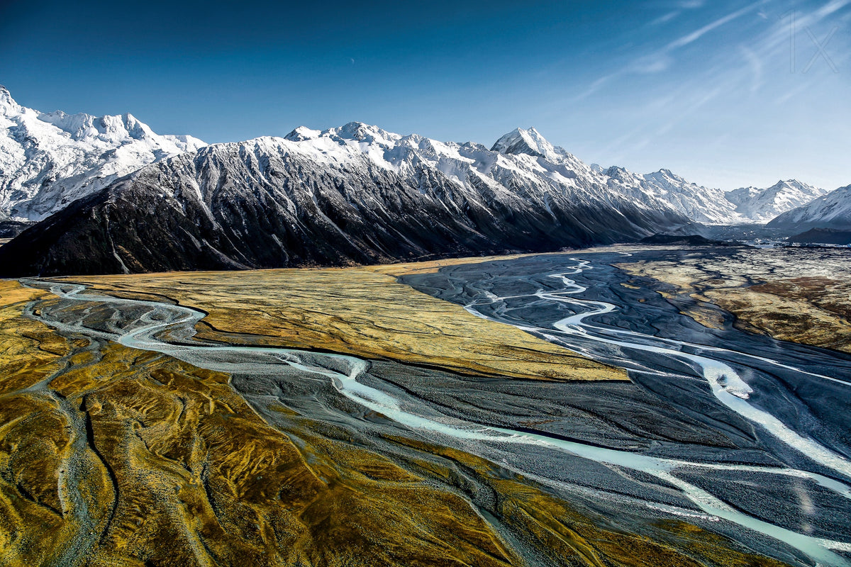 Mont Cook range and Hooker Valley Poster och Canvastavla