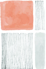 Watercolor Lines Series #2 Poster och Canvastavla