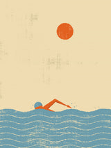 Swimmer Poster och Canvastavla