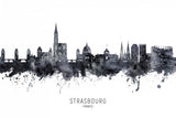 Strasbourg France Skyline Poster och Canvastavla