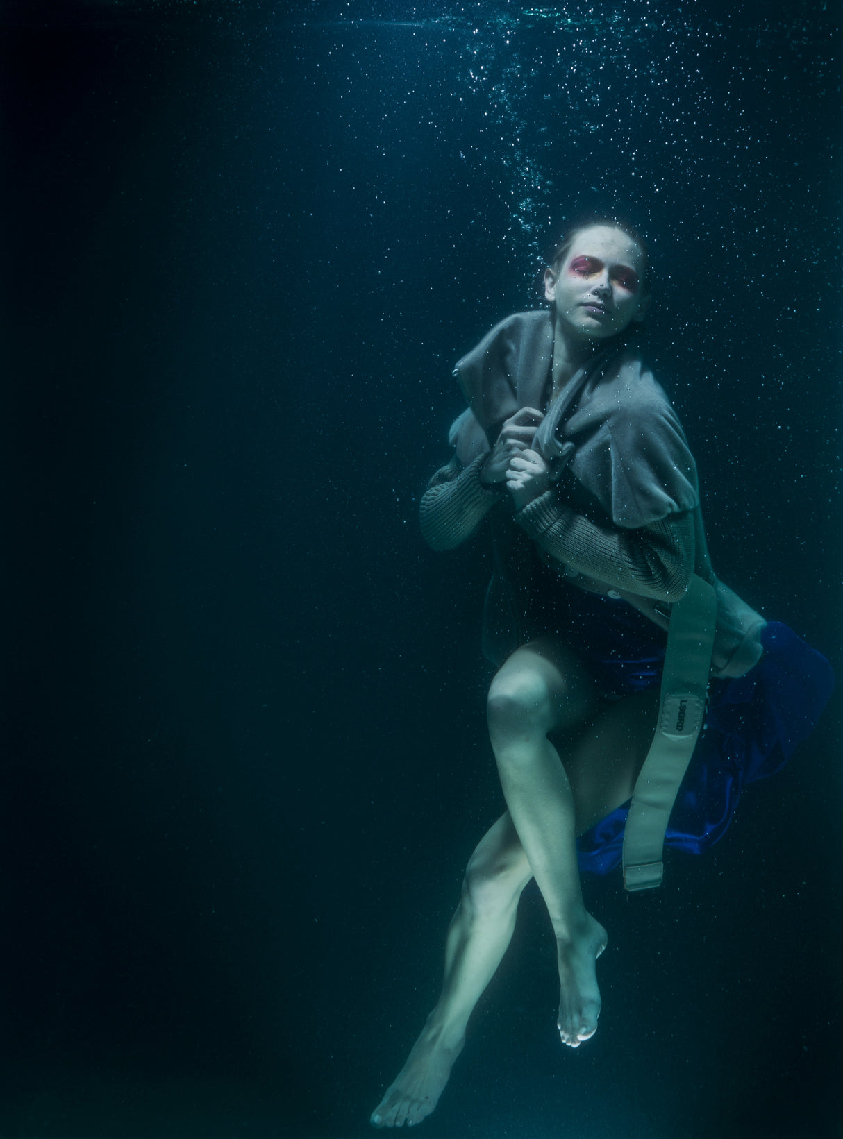 underwater artistic portrait shooting Poster och Canvastavla