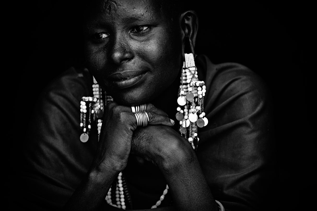 Masai woman Poster och Canvastavla
