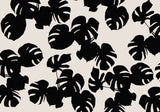 Monstera Leaves Black Poster och Canvastavla
