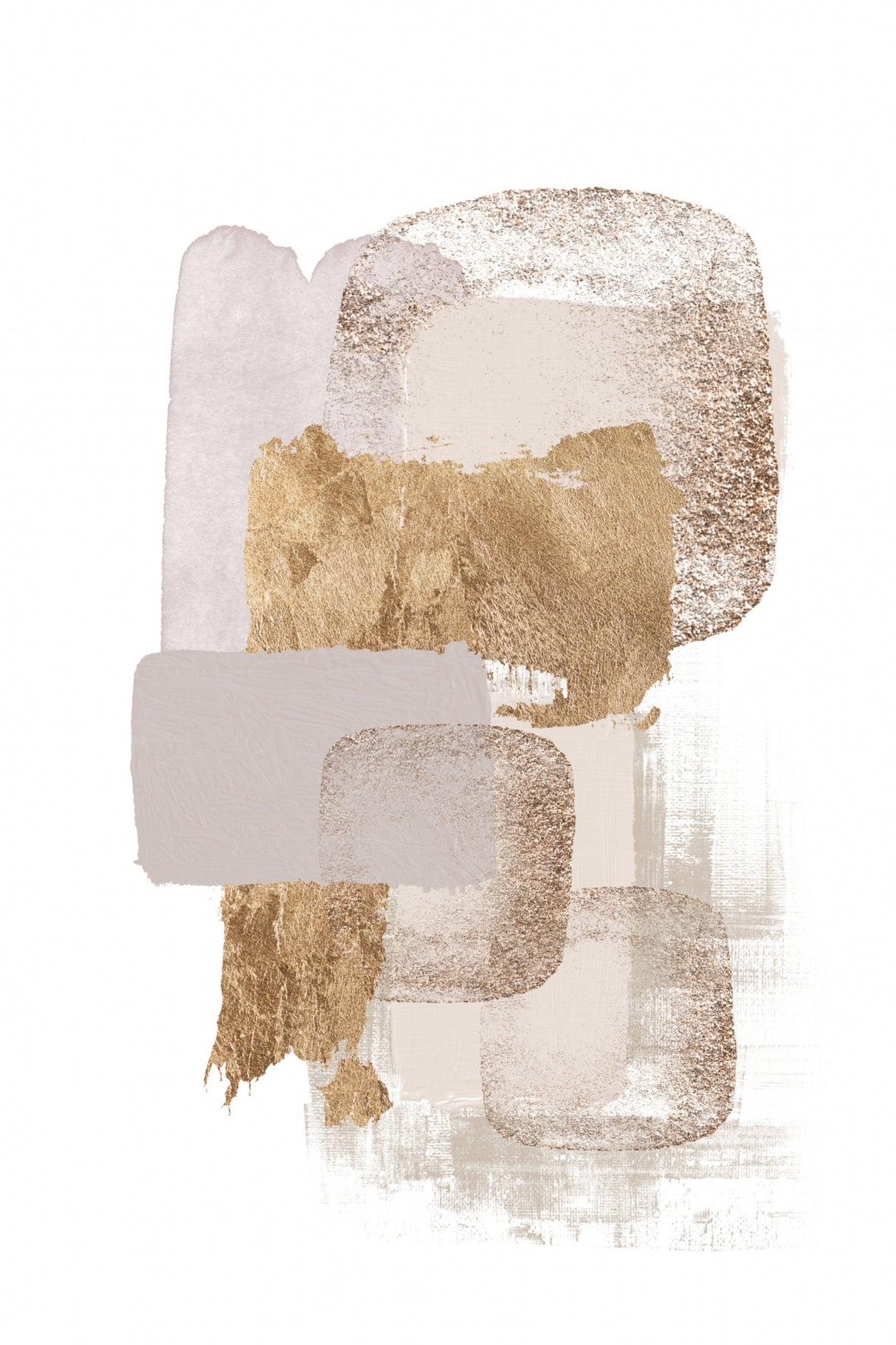 Neutral Gold 2 Poster och Canvastavla