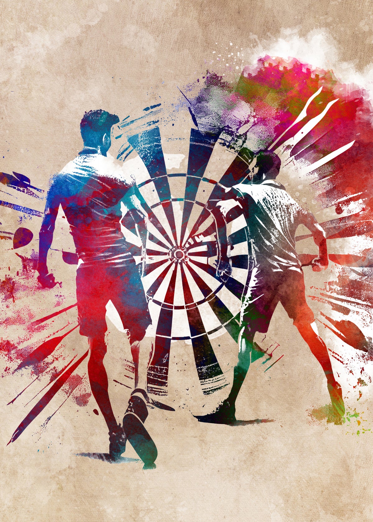 Dart Sport Art 6 Poster och Canvastavla