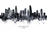 Los Angeles California Skyline Poster och Canvastavla
