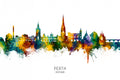 Perth Scotland Skyline Poster och Canvastavla