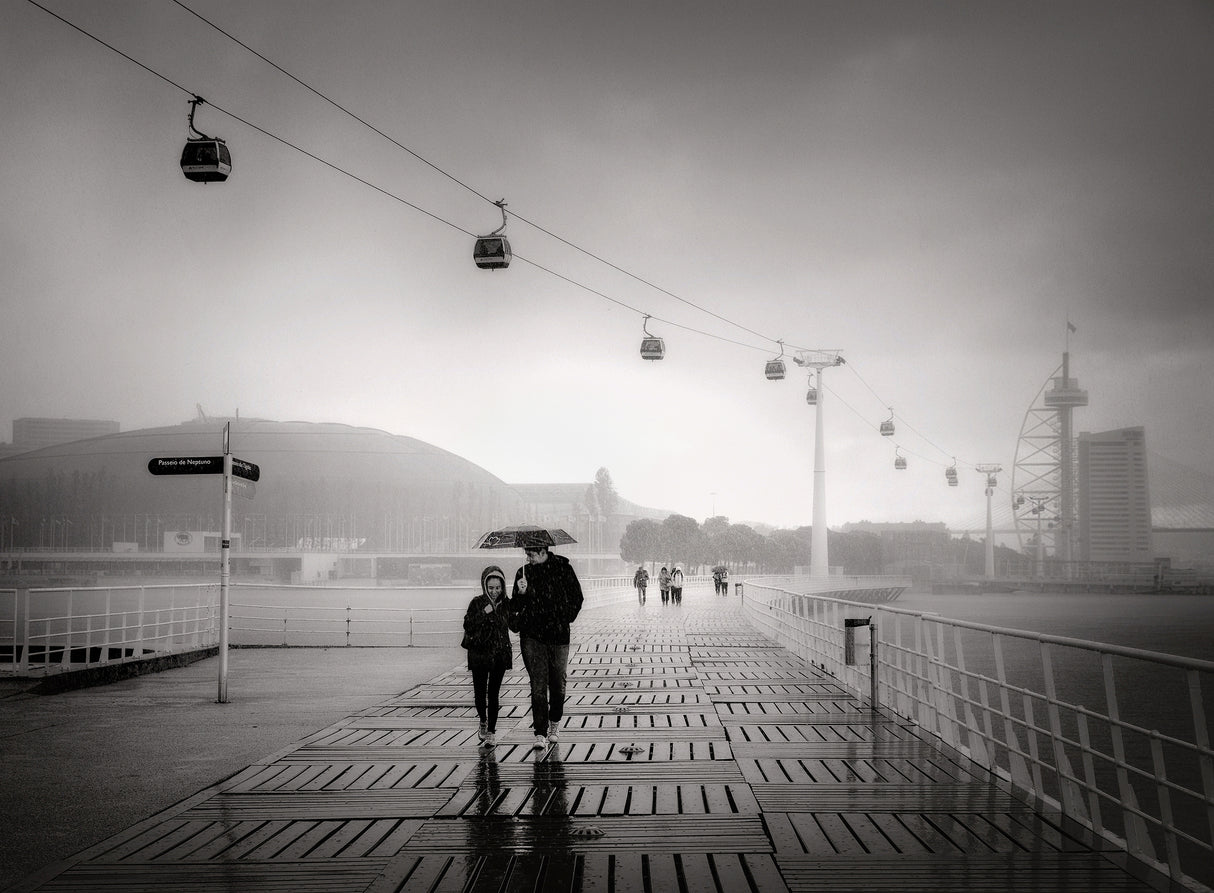 Walk in the rain Poster och Canvastavla