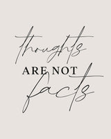 Thoughts Not Facts Poster och Canvastavla