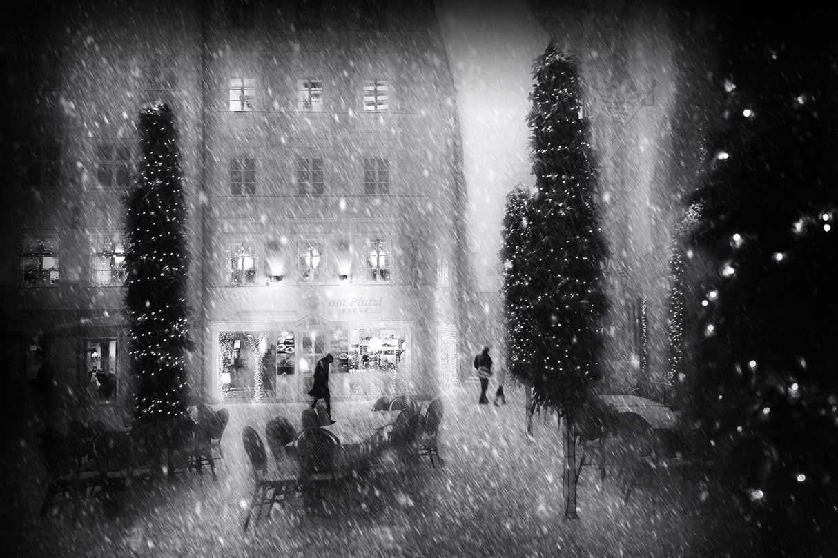 christmas in the city Poster och Canvastavla
