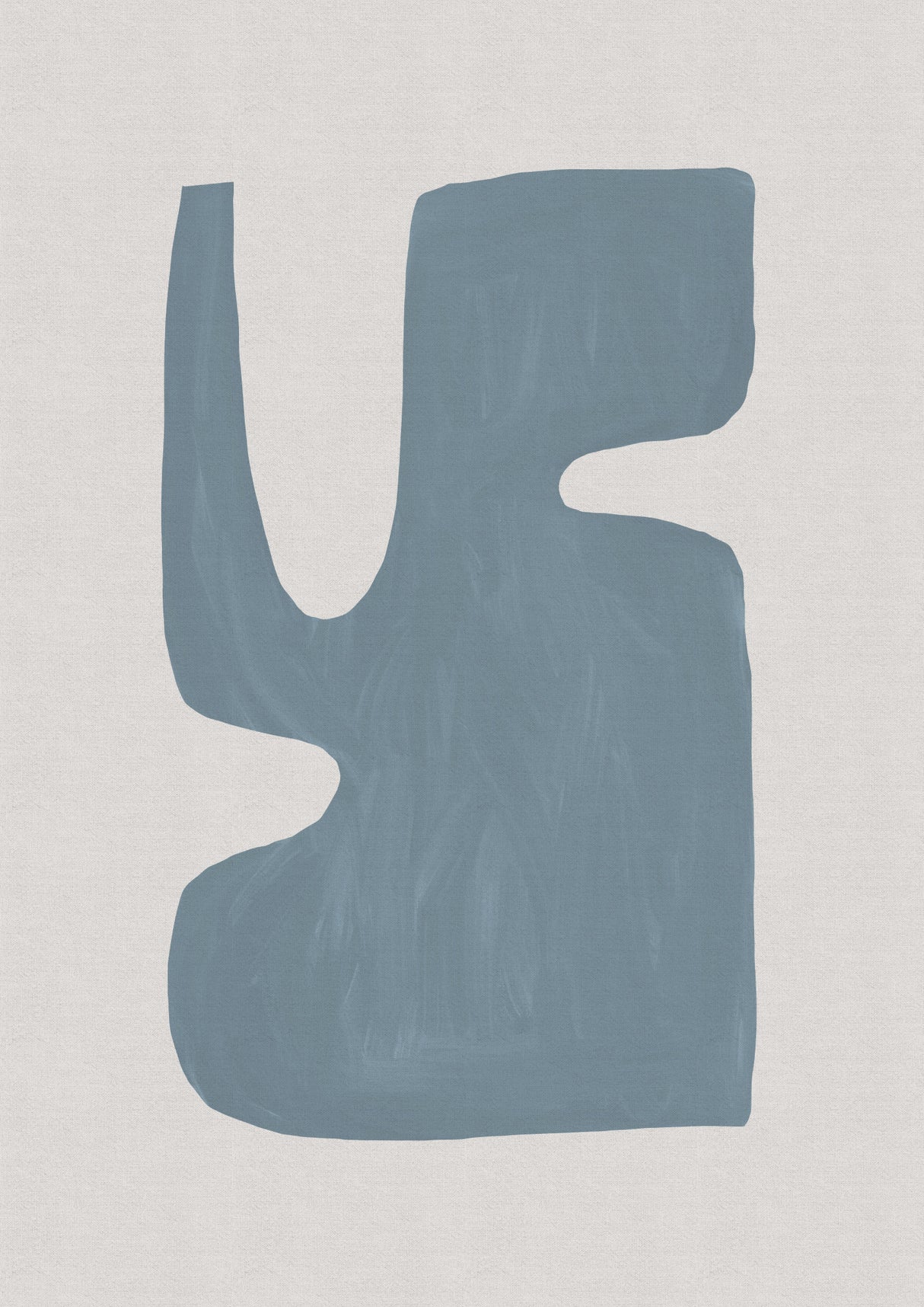 Mid Century Blue I Poster och Canvastavla