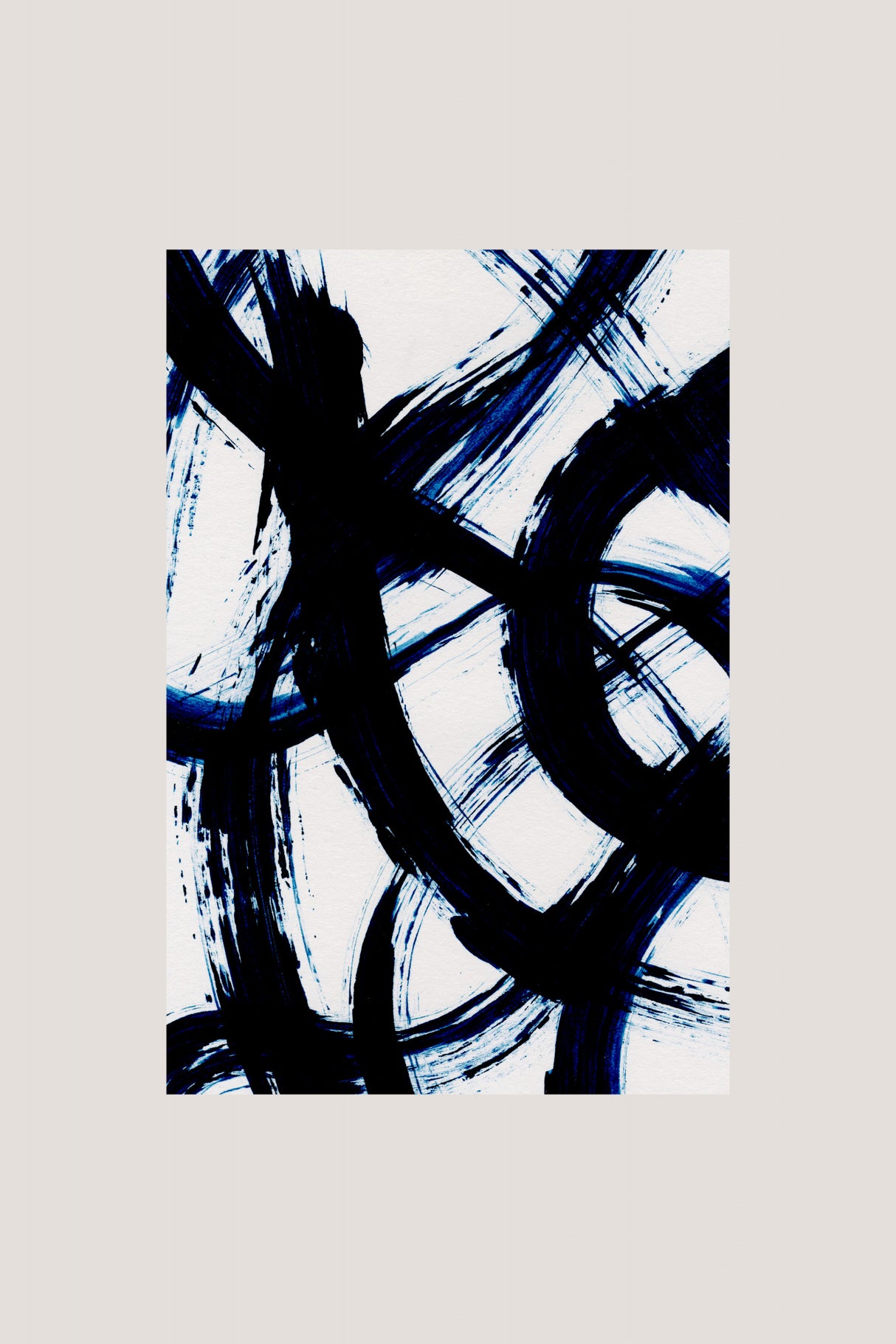 Abstract Brush Strokes 98 Poster och Canvastavla