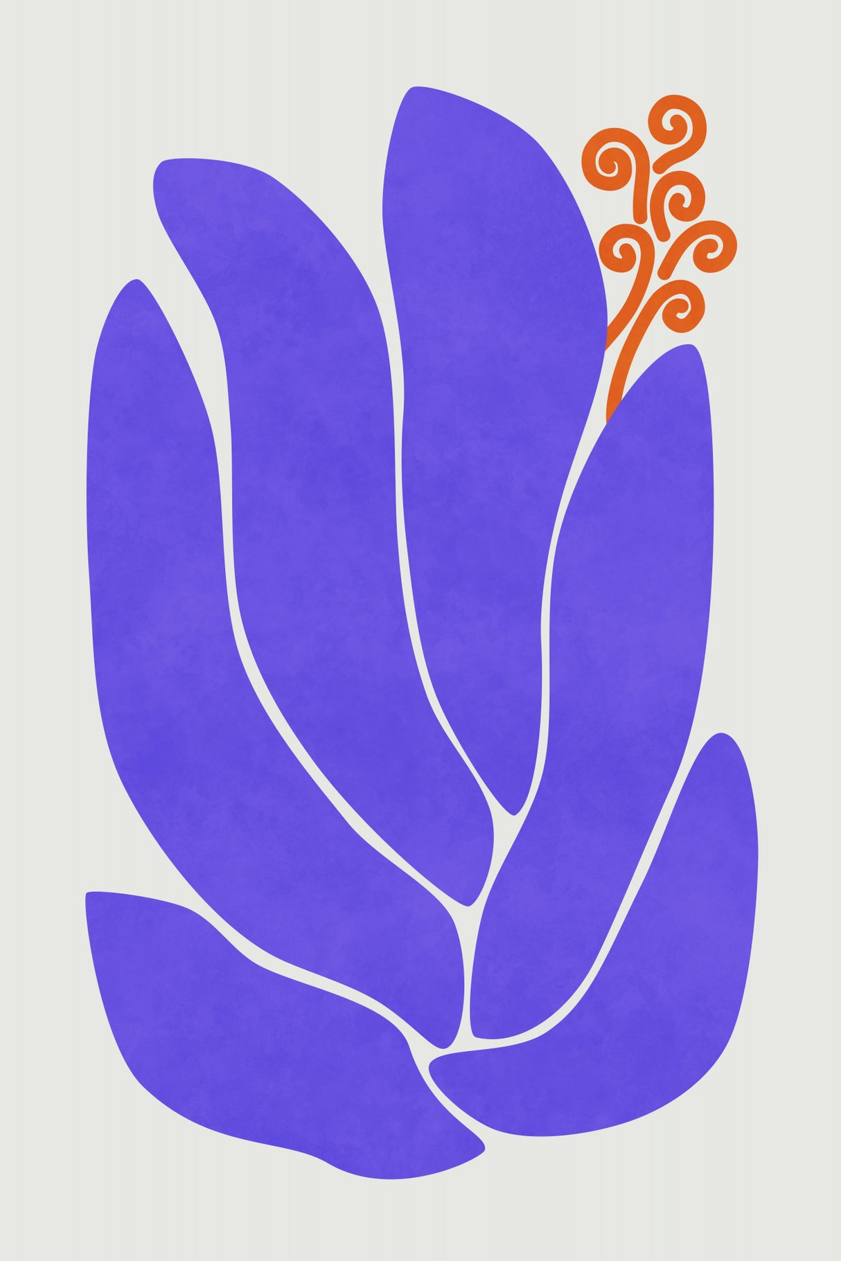 Purple Lily Flower Poster och Canvastavla