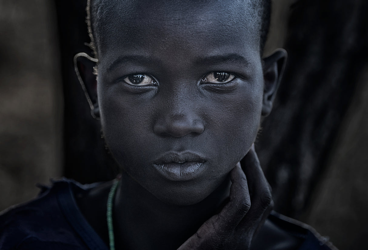 Pokot tribe child-III - Kenya Poster och Canvastavla