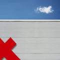 Red sign Poster och Canvastavla