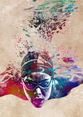 Swimmer sport art Poster och Canvastavla