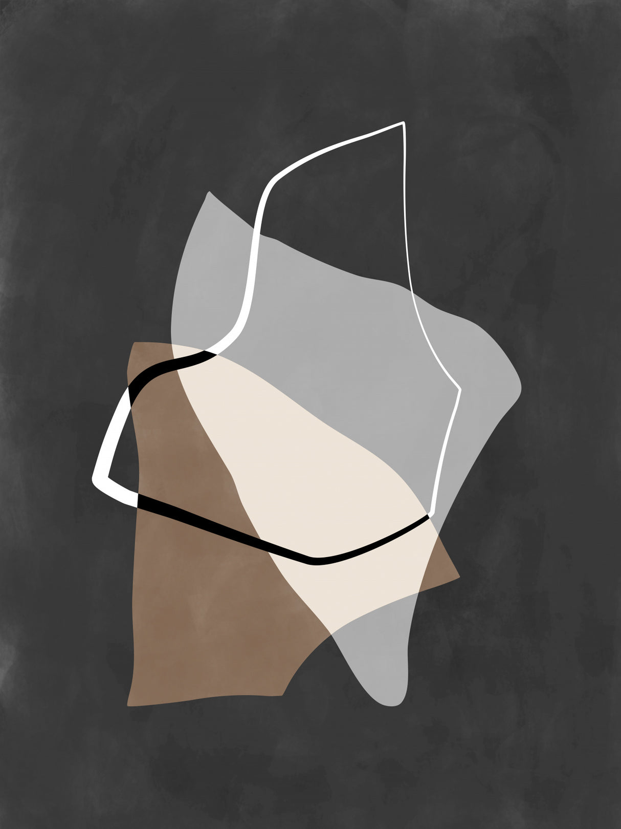 3x4 Aspectratioabstract80 Poster och Canvastavla