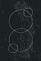 Black and White Minimal Set #1 Poster och Canvastavla