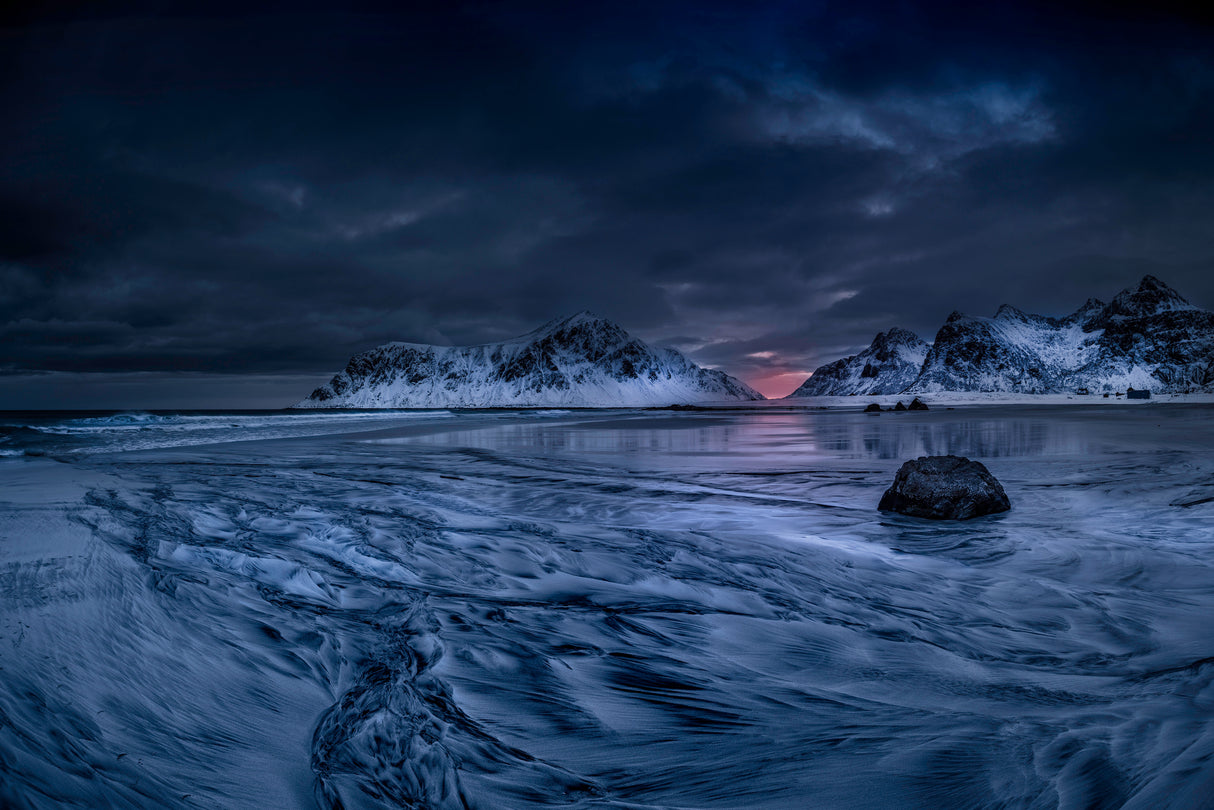 Skagsanden Beach Lofoten Poster och Canvastavla