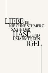 Hase Und Igel Poster och Canvastavla