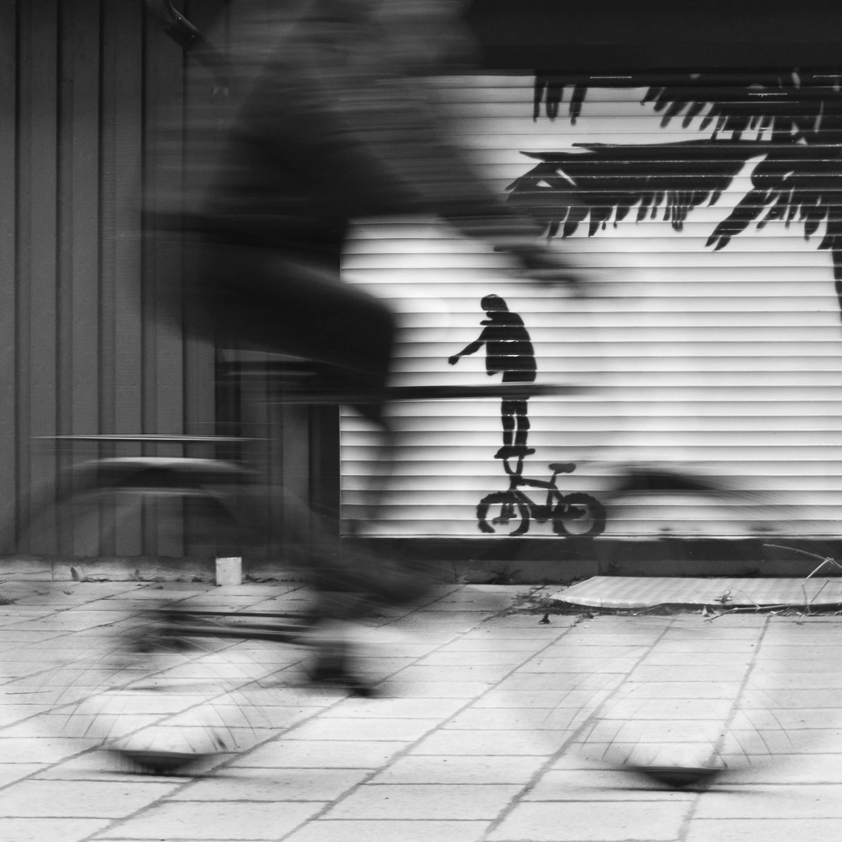 Bike on bike Poster och Canvastavla