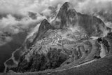 Fog in the Machu Picchu Poster och Canvastavla