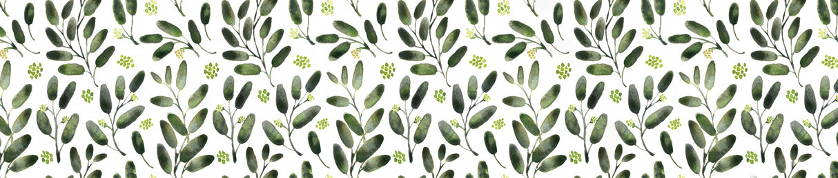 Lisa watercolor seeded eucalyptus pattern Poster och Canvastavla