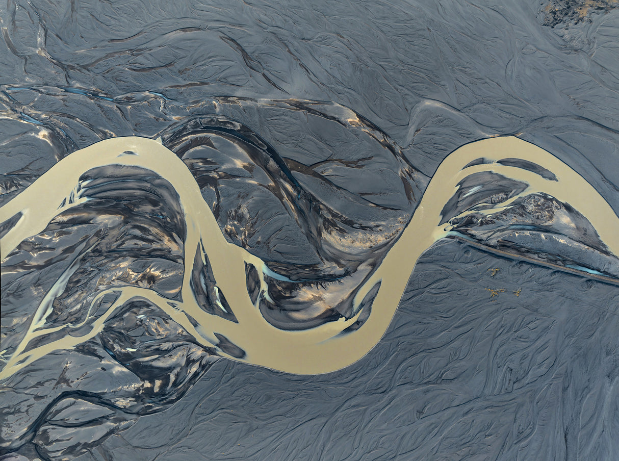 Glacial delta Poster och Canvastavla