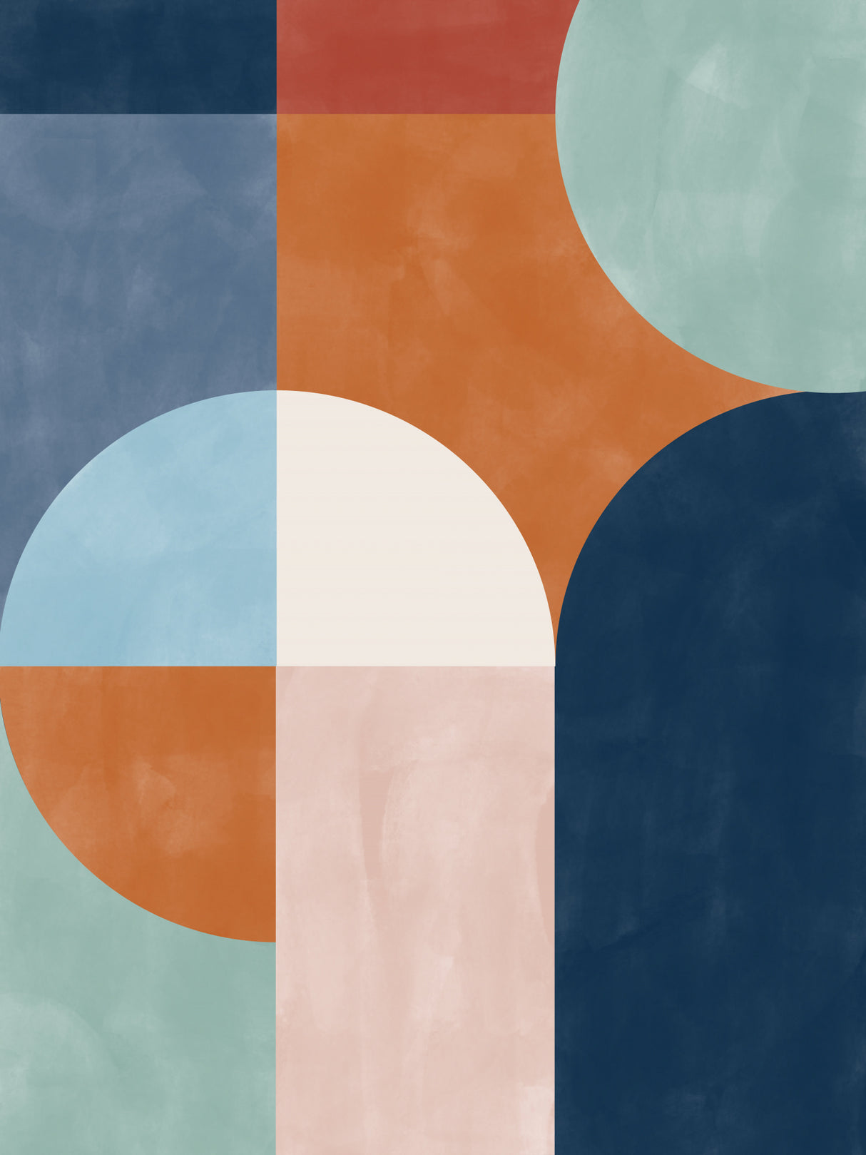 3x4aspectratiobluerust28 Poster och Canvastavla