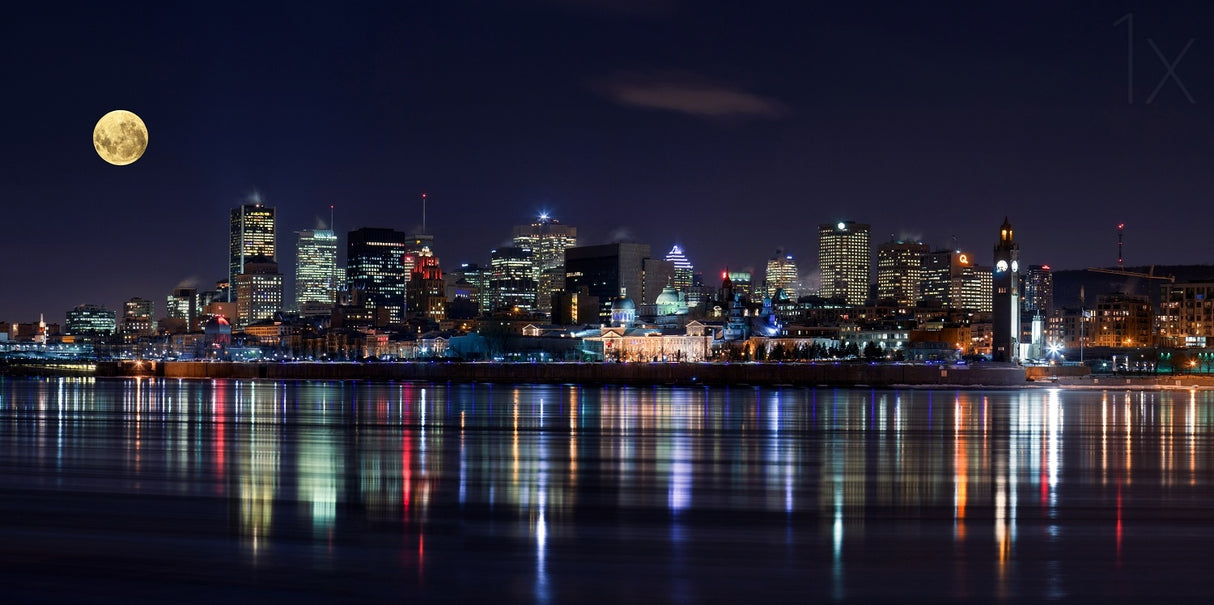 Montreal Night Poster och Canvastavla