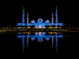 Sheik Zayed Mosque reflection, Abu Dhabi, UAE Poster och Canvastavla