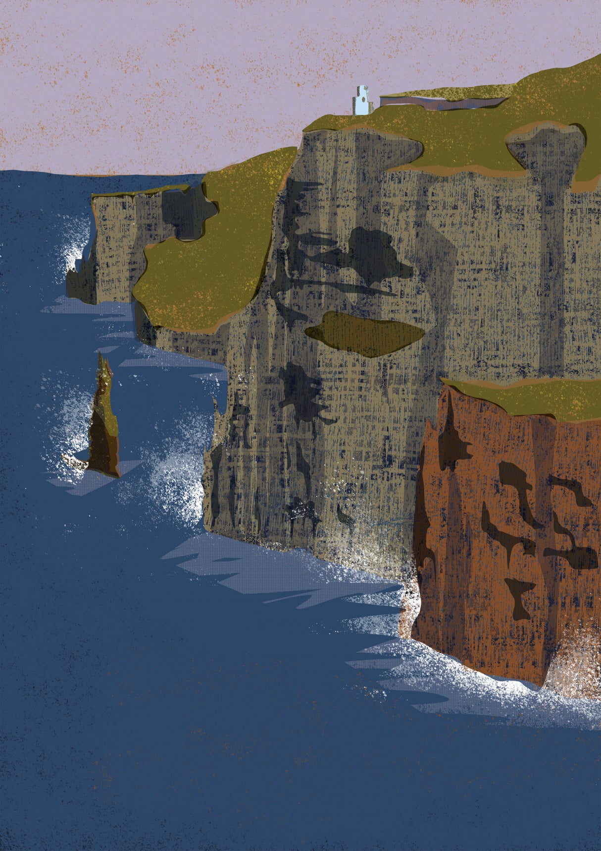 Cliffs of Moher, Ireland, Art Print, County Clare Poster och Canvastavla