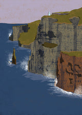 Cliffs of Moher, Ireland, Art Print, County Clare Poster och Canvastavla