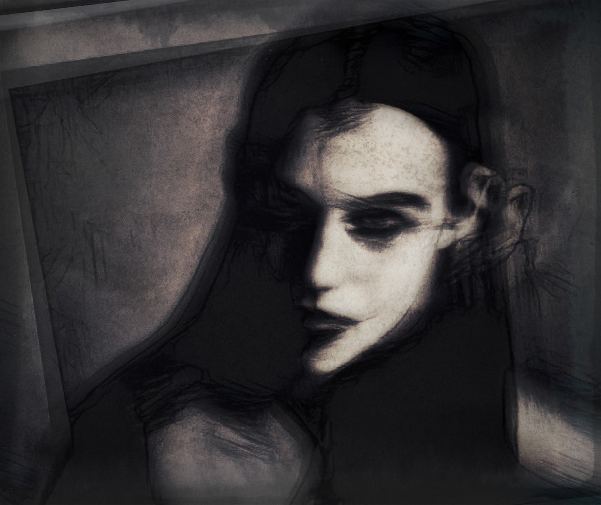 A Quiet Darkness (portrait) Poster och Canvastavla