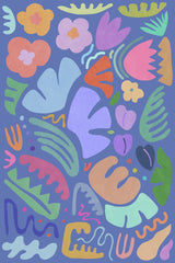 Floral Shapes Colors and Shapes II Poster och Canvastavla