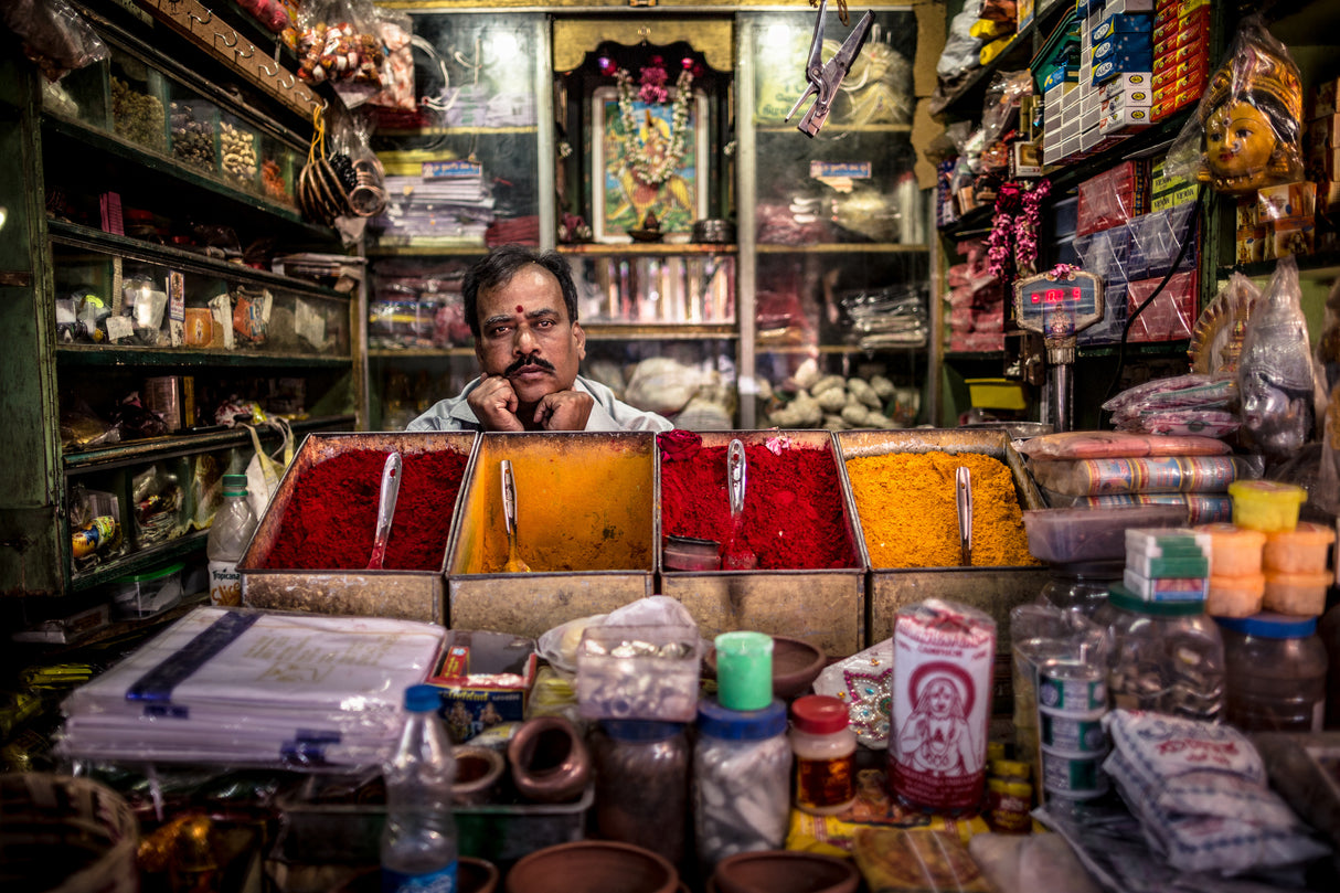 the spices vendor Poster och Canvastavla