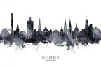 Bielefeld Germany Skyline Poster och Canvastavla