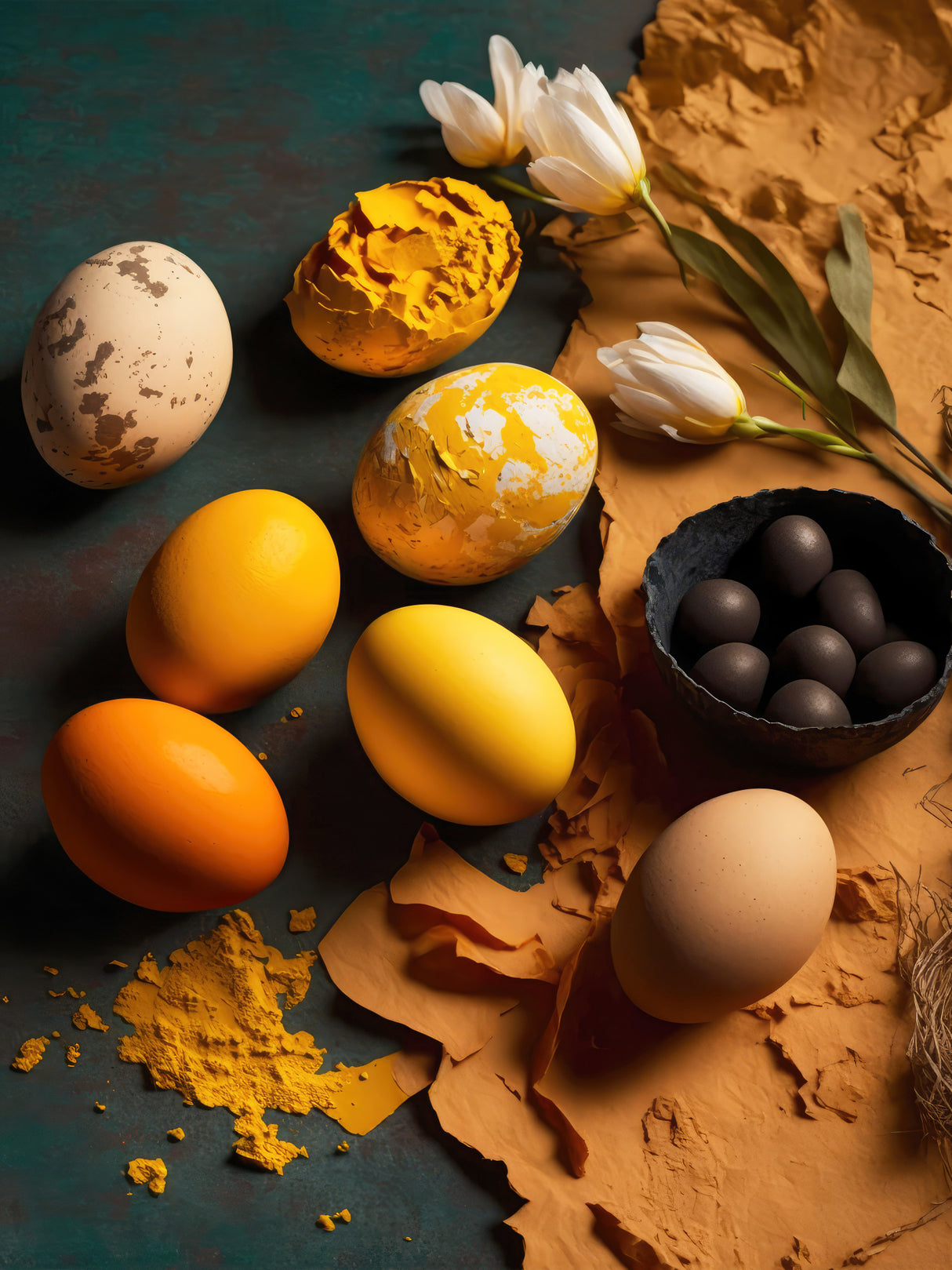 Colored Eggs Poster och Canvastavla
