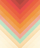Rainbow Chevrons Poster och Canvastavla