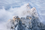 The Great Wall of Jiankou in the Snow Poster och Canvastavla