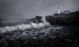 Waves Around The Lighthouse Poster och Canvastavla