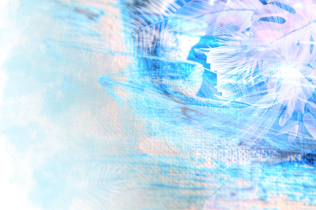 Ombre010bluepaint Poster och Canvastavla