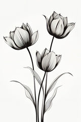 Black Tulips Poster och Canvastavla
