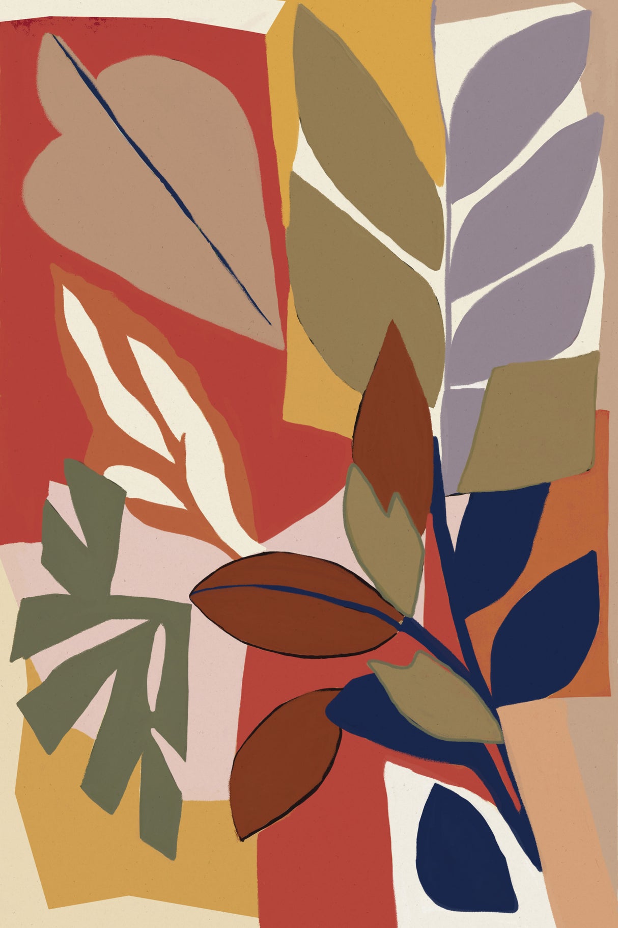 Botanical Impression No 3 Poster och Canvastavla