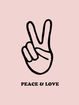 Peace & Love Poster och Canvastavla