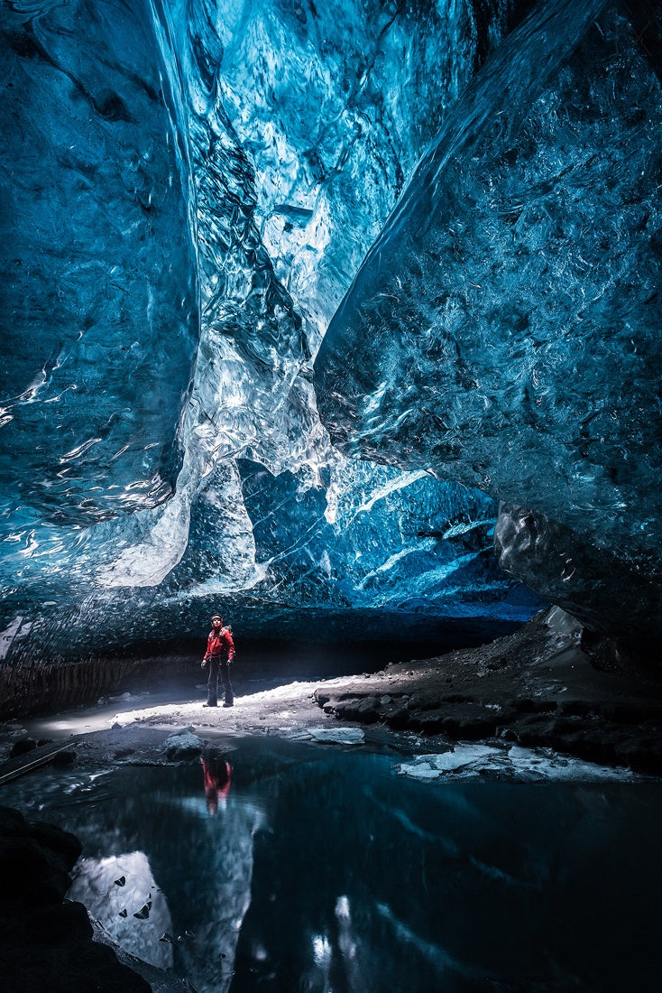 Ice Cave Man Poster och Canvastavla