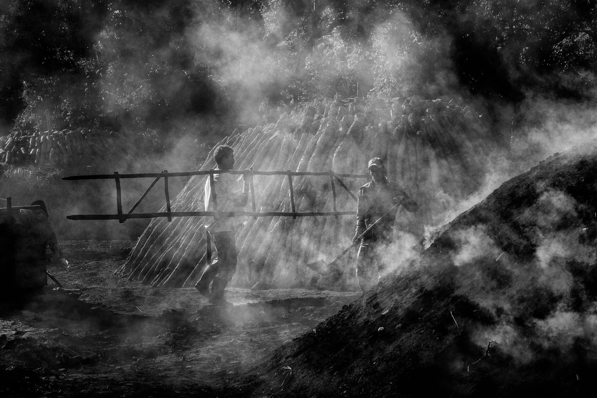 Making charcoal Poster och Canvastavla